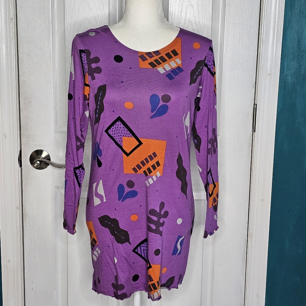 Gudrun Sjoden Purple Tunic Top